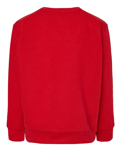LAT Youth Elevated Fleece Crewneck Sweatshirt 2225 #color_Red