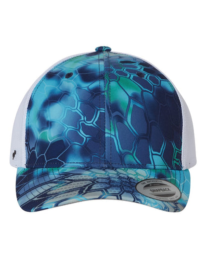 YP Classics Retro Trucker Cap 6606 #color_Kryptek Pontus