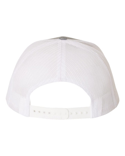 Richardson Snapback Trucker Cap 112 #color_Heather Grey/ White