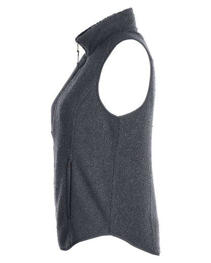 North End Women's Aura Sweater Fleece Vest NE714W #color_Carbon/ Carbon