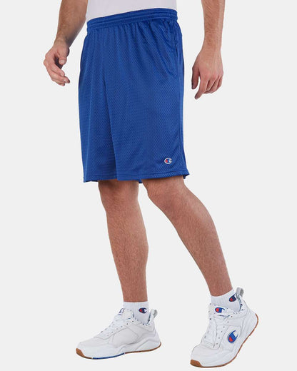 Champion Unisex Polyester Mesh 9" Shorts with Pockets S162 #colormdl_Athletic Royal