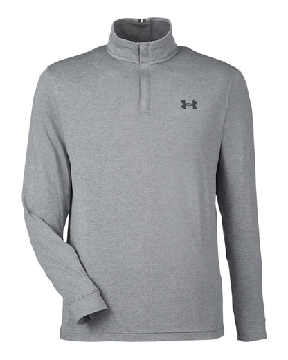 Under Armour Men's Playoff Quarter-Zip Pullover 1370155 #color_Steel/ Mod Grey