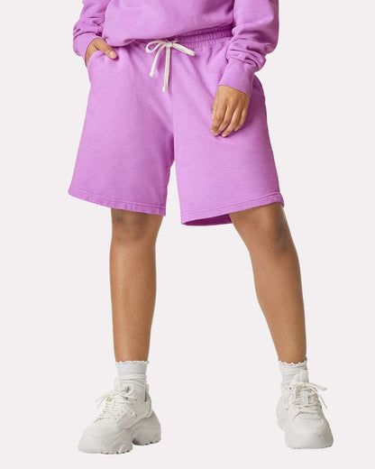 Comfort Colors Garment-Dyed Lightweight Fleece Sweat Shorts 1468 #colormdl_Neon Violet