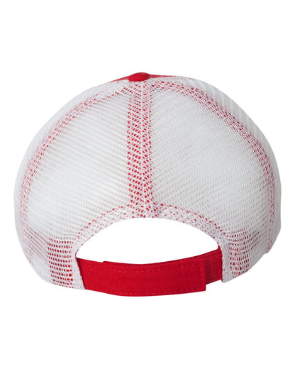 Valucap Bio-Washed Trucker Cap AH80 #color_Red/ White