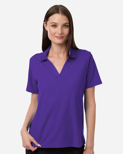 CORE365 Women's Resolve CVC Performance Pique Polo CE106W #colormdl_Campus Purple