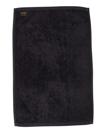 Q-Tees Hemmed Hand Towel T200 #color_Black