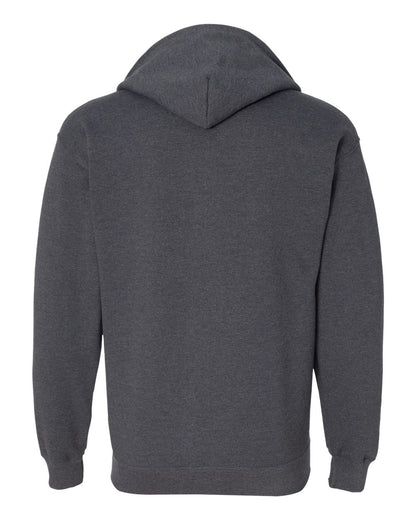 Gildan Unisex Heavy Blend™ Full-Zip Hooded Sweatshirt 18600 #color_Dark Heather