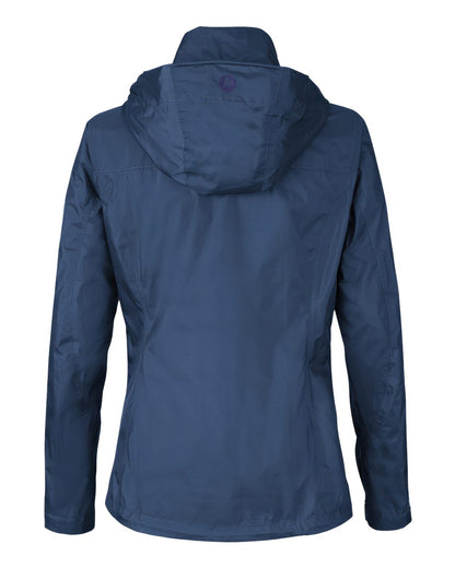 Marmot Women's PreCip® Eco Packable Rain Jacket M15866 #color_Arctic Navy