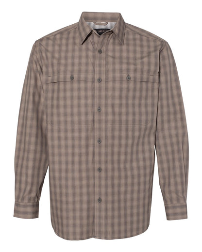 DRI DUCK Paseo Plaid Shirt 4465 #color_Khaki
