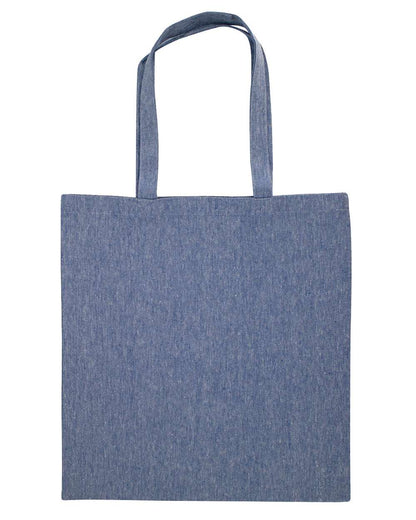 OAD Midweight Recycled Tote Bag OAD113R #color_Heather Medium Blue