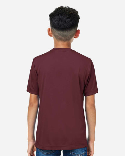CORE365 Youth Capital Performance T-Shirt CE10Y #colormdl_Burgundy