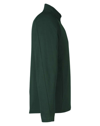 CORE365 Men's Origin Performance Pique Quarter-Zip Pullover CE418 #color_Forest/ Carbon