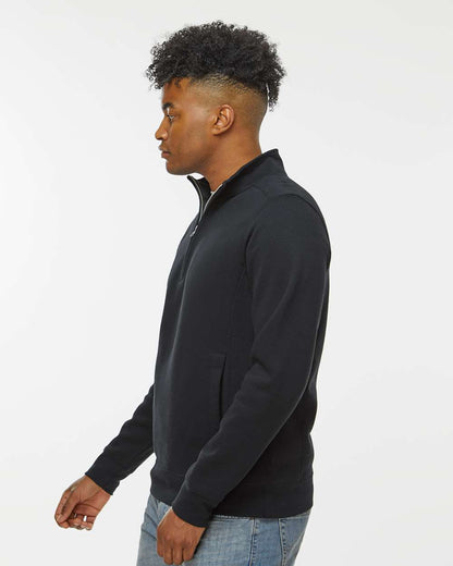 J. America Unisex Heavyweight Fleece Quarter-Zip Sweatshirt 8717 #colormdl_Black