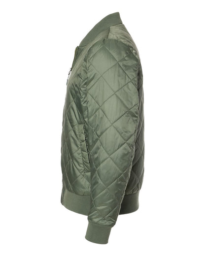 Weatherproof Men's HeatLast™ Quilted Packable Bomber 21752 #color_Olive Grey