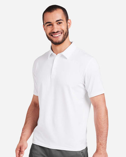 Glyder Men's Fairway Marbled Jersey Polo MDP1799 #colormdl_White