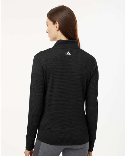 Adidas Women's Ultimate365 Textured Full-Zip Jacket A1007 #colormdl_Black