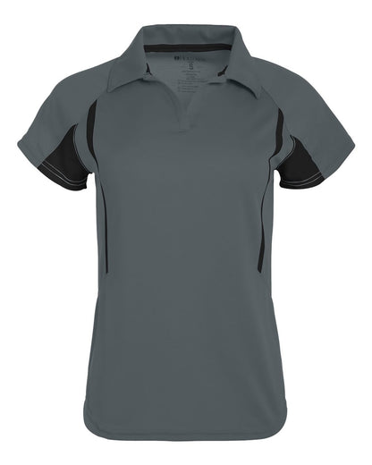 Holloway Women's Two-Tone Avenger Polo 222730 #color_Graphite/ Black