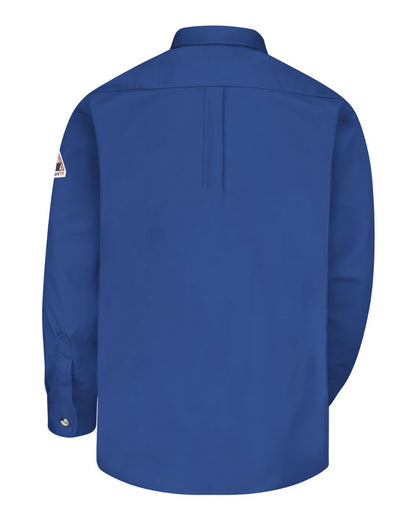 Bulwark Men's Tall Dress Uniform Shirt - Excel FR ComforTouch - 7 oz. SLU2T #color_Royal Blue