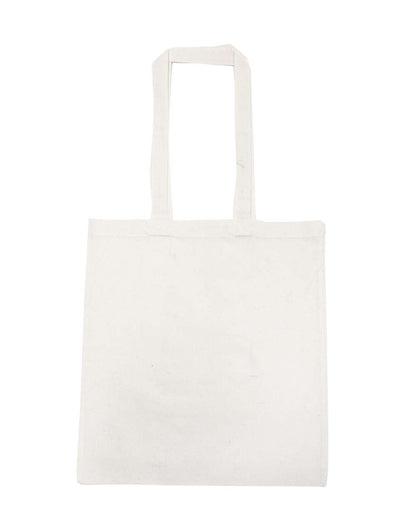 Liberty Bags Lightweight Recycled Canvas Tote Bag with Extended Handle 8505R #color_White