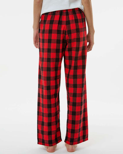 Boxercraft Youth Flannel Pants BY6624 #colormdl_Red/ Black Buffalo