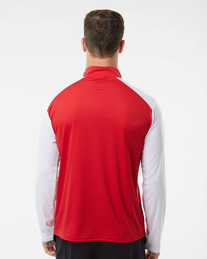 Badger Breakout Quarter-Zip Pullover 4231 #colormdl_Red/ White