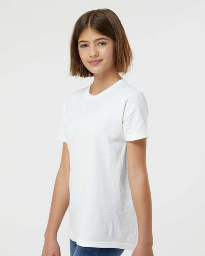 Tultex Youth Fine Jersey T-Shirt 235 #colormdl_White