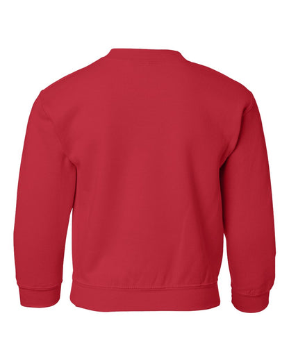 Gildan Youth Heavy Blend™ Crewneck Sweatshirt 18000B #color_Red