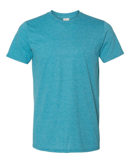Gildan Unisex Softstyle® T-Shirt 64000 #color_Heather Galapagos Blue