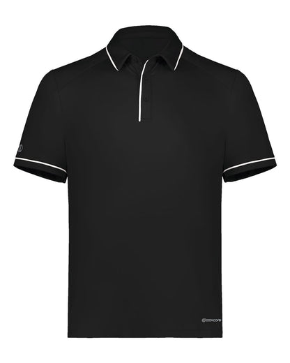 Holloway Men's CoolCore® Polo 222518 #color_Black/ White