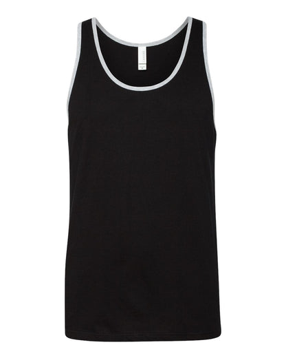 BELLA + CANVAS Jersey Tank 3480 #color_Black/ Athletic Heather