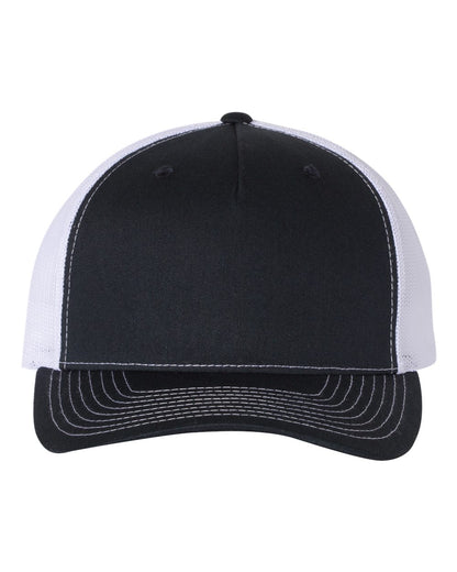 Richardson Five-Panel Trucker Cap 112FP #color_Navy/ White