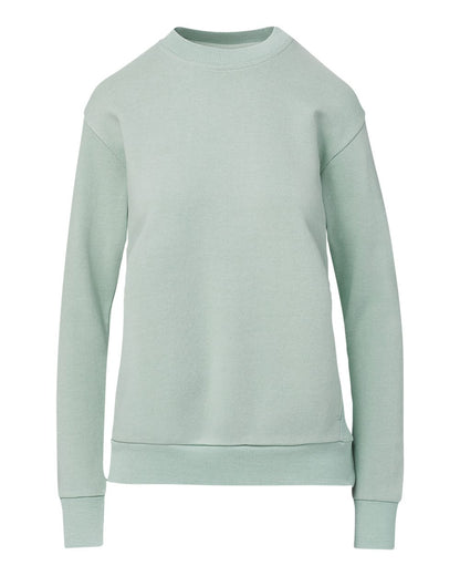 MV Sport Women's Raelynn Cloud Fleece Crewneck Sweatshirt W23140 #color_Greenstone