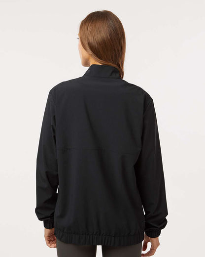Adidas Women's Stretch Woven Half-Zip Pullover A706 #colormdl_Black