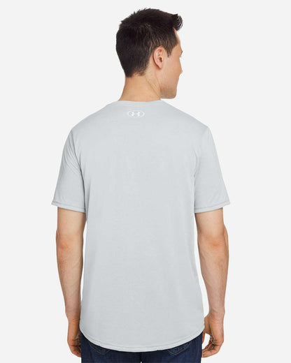 Under Armour Men's Team Tech™ T-Shirt 1376842 #colormdl_Mod Grey Light Heather/ White