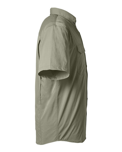 HUK Men's Creekbed Short Sleeve Shirt H150183 #color_Moss