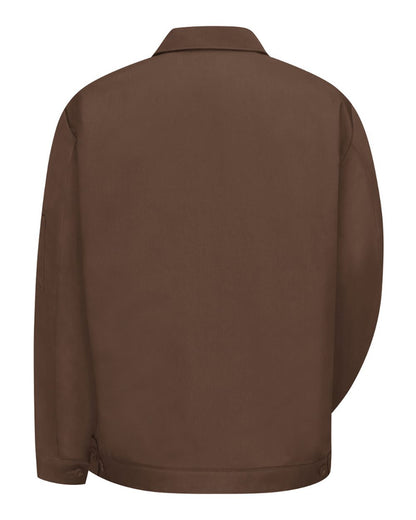 Red Kap Men's Waist Length Jacket JT22 #color_Brown
