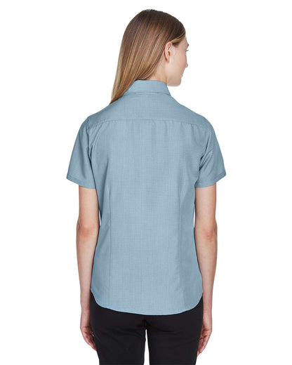 Harriton Women's Barbados Textured Camp Shirt M560W #colormdl_Cloud Blue