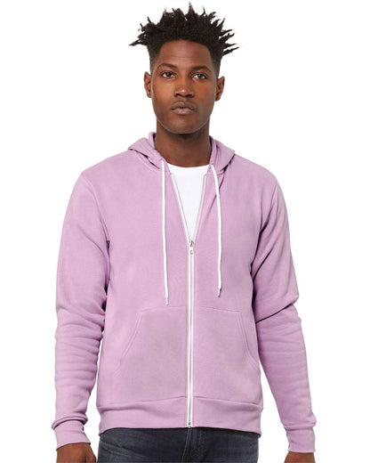 BELLA + CANVAS Sponge Fleece Full-Zip Hoodie 3739 #colormdl_Lilac