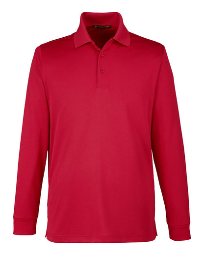 Harriton Men's Tall Advantage Long Sleeve Snag Protection Plus IL Polo M348LT #color_Red