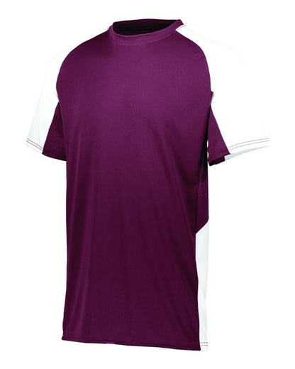 Augusta Sportswear Youth Cutter Jersey 1518 #color_Maroon/ White