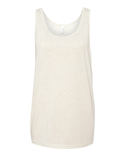 BELLA + CANVAS Triblend Tank 3484 #color_Oatmeal Triblend