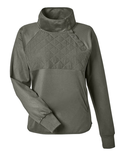 Swannies Women's Ellis Snap Neck Pullover SWE400L #color_Olive