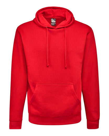 J. America Unisex BTB Fleece Hooded Sweatshirt 8720 #color_Red