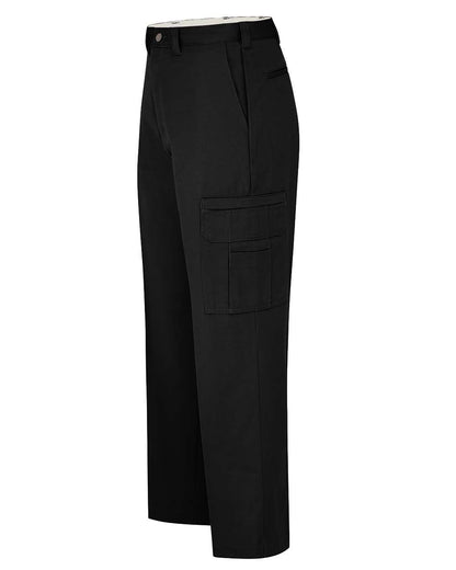 Dickies Men's Industrial Cotton Cargo Pants LP39 #color_Black - 34I