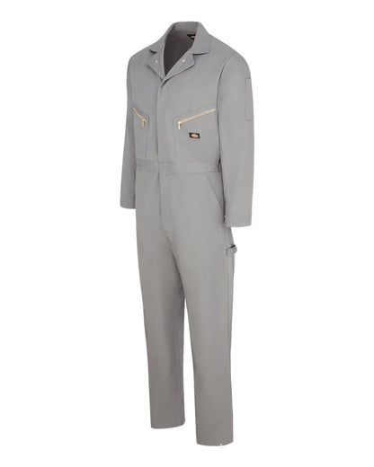 Dickies Deluxe Long Sleeve Cotton Coverall - Tall Sizes 4877T #color_Grey