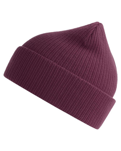 Atlantis Headwear Sustainable Cuffed Beanie NELSON #color_Burgundy