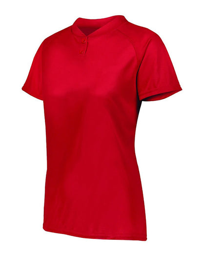 Augusta Sportswear Women's Attain Two-Button Jersey 1567 #color_Red