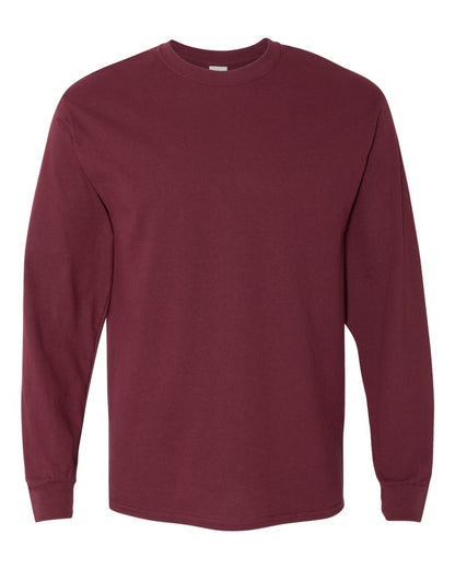 Gildan Unisex Heavy Cotton™ Long Sleeve T-Shirt 5400 #color_Maroon