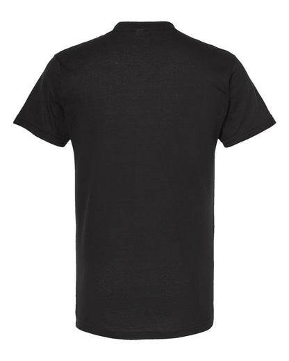 Tultex Poly-Rich V-Neck T-Shirt 207 #color_Black