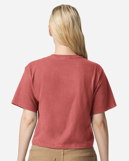 American Apparel Women's Fine Jersey Boxy Tee 102 #colormdl_Canyon